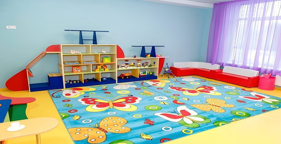 Salle de jeux dans une crèche